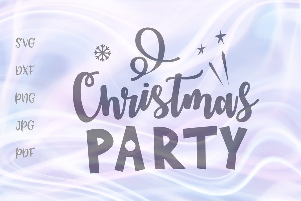 Christmas Party Sign - So Fontsy