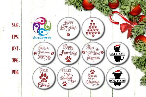 Download Christmas Pet Ornament Bundle Svg So Fontsy