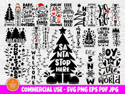 Download Christmas Porch Sign Svg Bundle Svg Cut Files So Fontsy