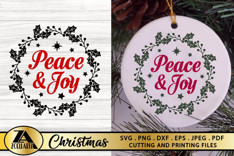 Download Christmas Round Svg Christmas Ornament Svg Christmas Decor So Fontsy