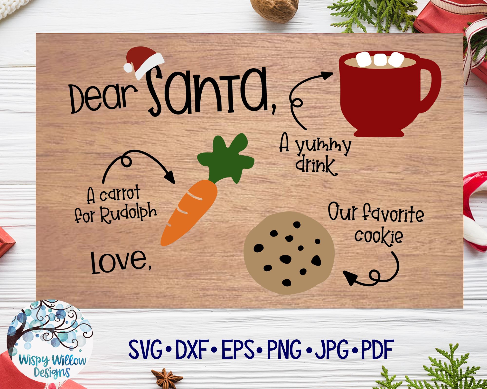 Download Christmas Santa Tray Svg So Fontsy