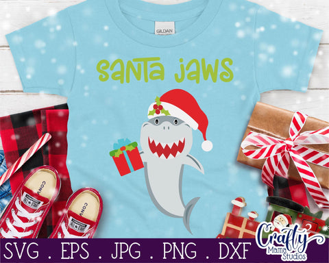 Download Christmas Svg Animal Svg Shark Svg Santa Jaws Cut File So Fontsy