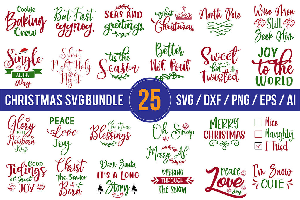 Christmas SVG Bundle#R#- So Fontsy