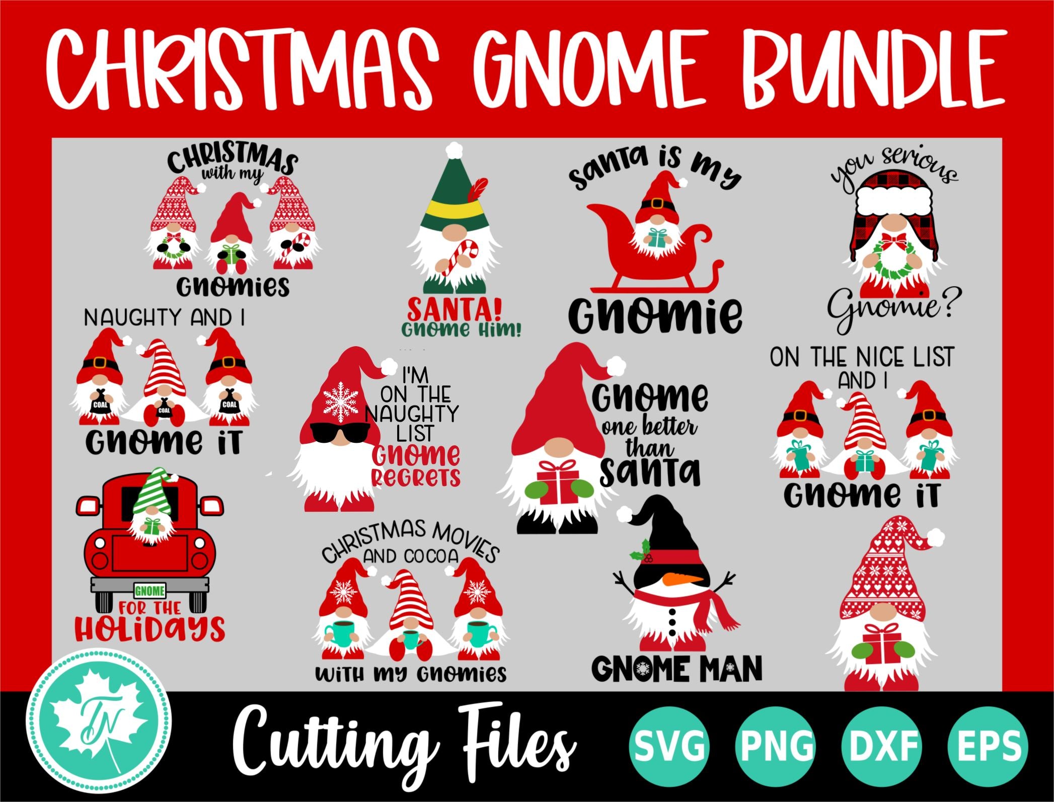 Download Christmas Svg Gnome Svg Bundle So Fontsy