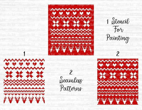 Download Christmas Sweater Pattern So Fontsy