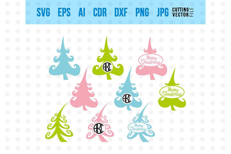 Download Christmas Tree Monogram Svg So Fontsy