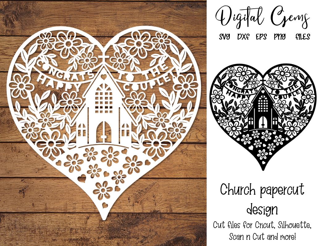 Download Church Paper Cut Design So Fontsy