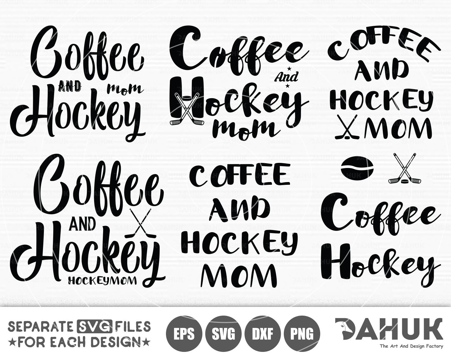 Download Coffee And Hockey Svg Hockey Mom Svg Bundle Hockey Silhouette Clipart Cuttable Design Svg Png Dxf Eps Designs So Fontsy