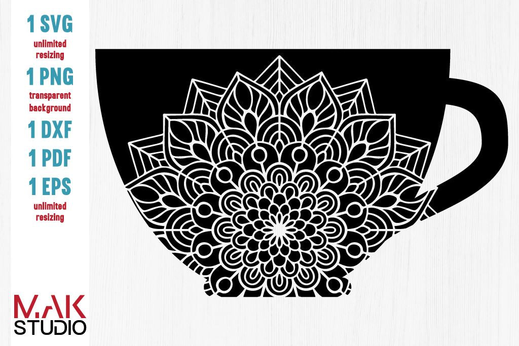 Download Coffee Cup Mandala Svg Coffee Cup Svg Coffee Cup Dxf Coffee Cup Png Coffee Cup Cut File So Fontsy