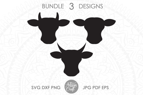 Cow Earrings Svg Cut File Cow Head Cow Face So Fontsy