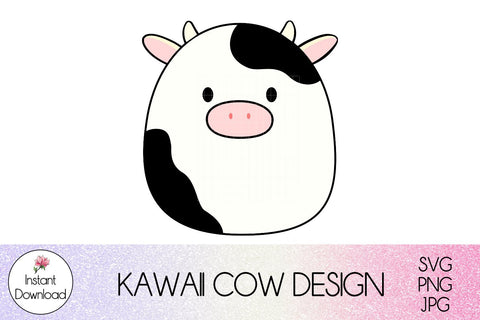 Download Cow Svg Cute Cow Clipart Kawaii Animal So Fontsy