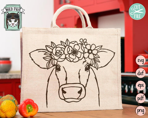 Free Free 320 Cow With Flower Crown Svg Free SVG PNG EPS DXF File