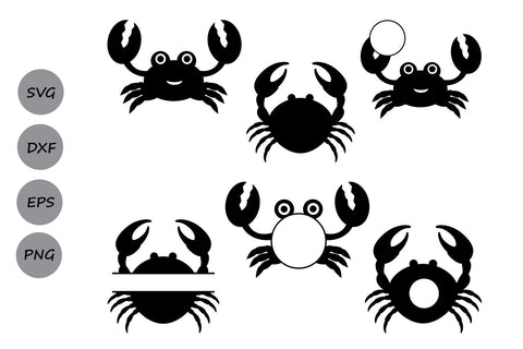 Download Crab Monogram Sea Animals Svg Cut Files So Fontsy