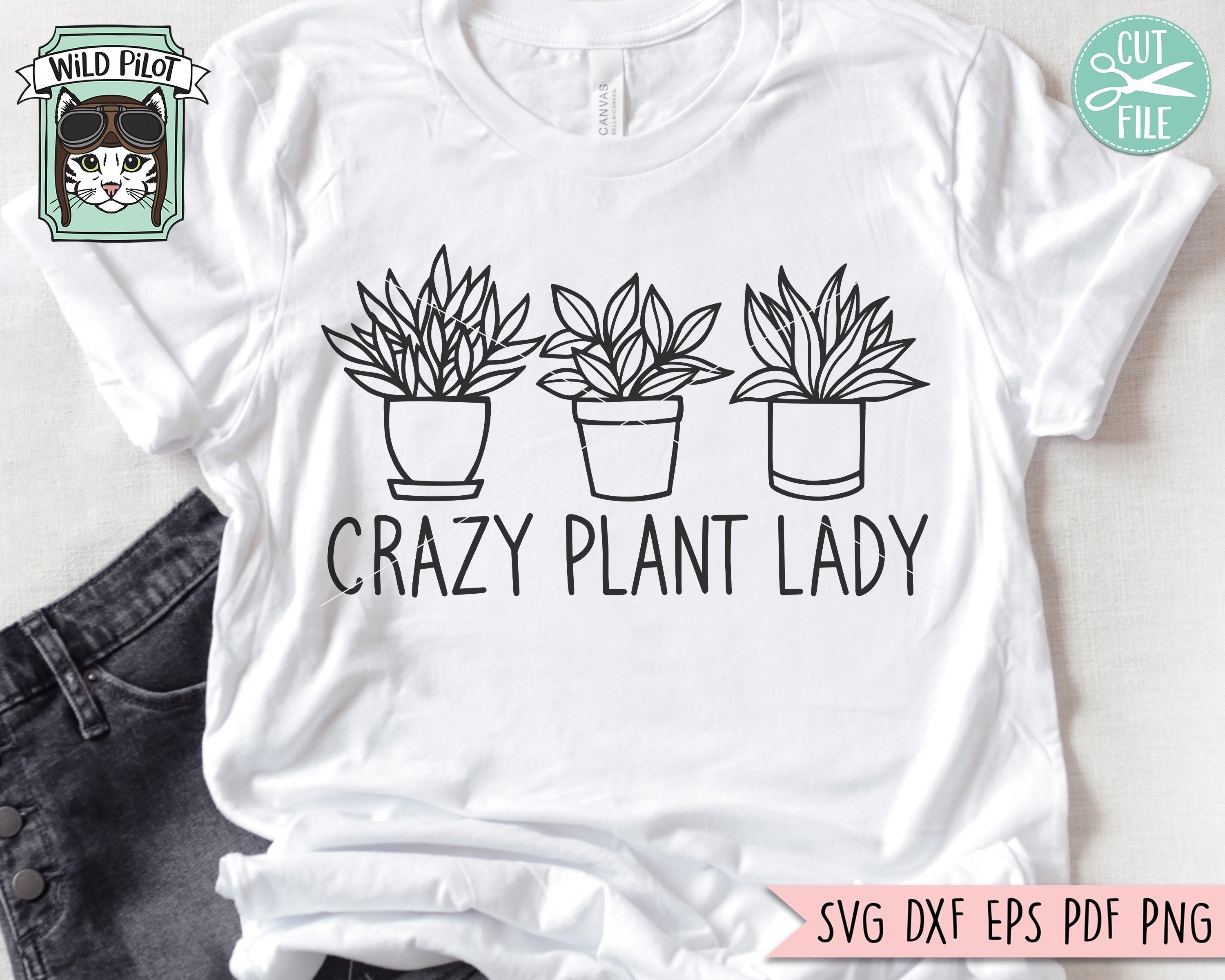 Download Crazy Plant Lady Svg File Plants Svg Files Potted Plants Cut File Plant Lover Svg Gardening Svg Garden Svg Flower Svg Pot Svg Houseplants Svg File So Fontsy