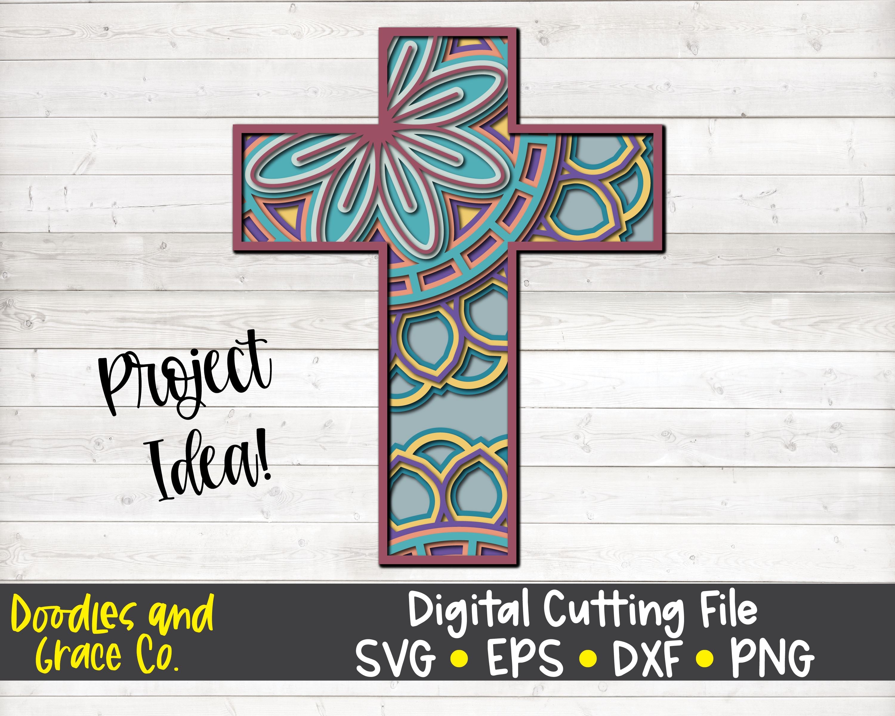 Free Free 3D Layered Cross Mandala Svg Free 879 SVG PNG EPS DXF File