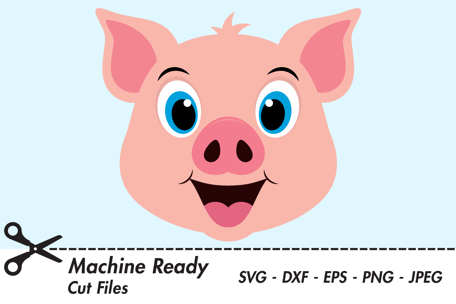 Download Cute Boy Pig Face Farm Svg So Fontsy