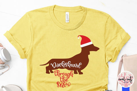 Free Dachshund Through The Snow Svg Free