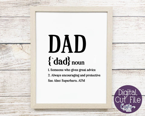 Download Dad Definition Father S Day Definition Svg Funny Family So Fontsy