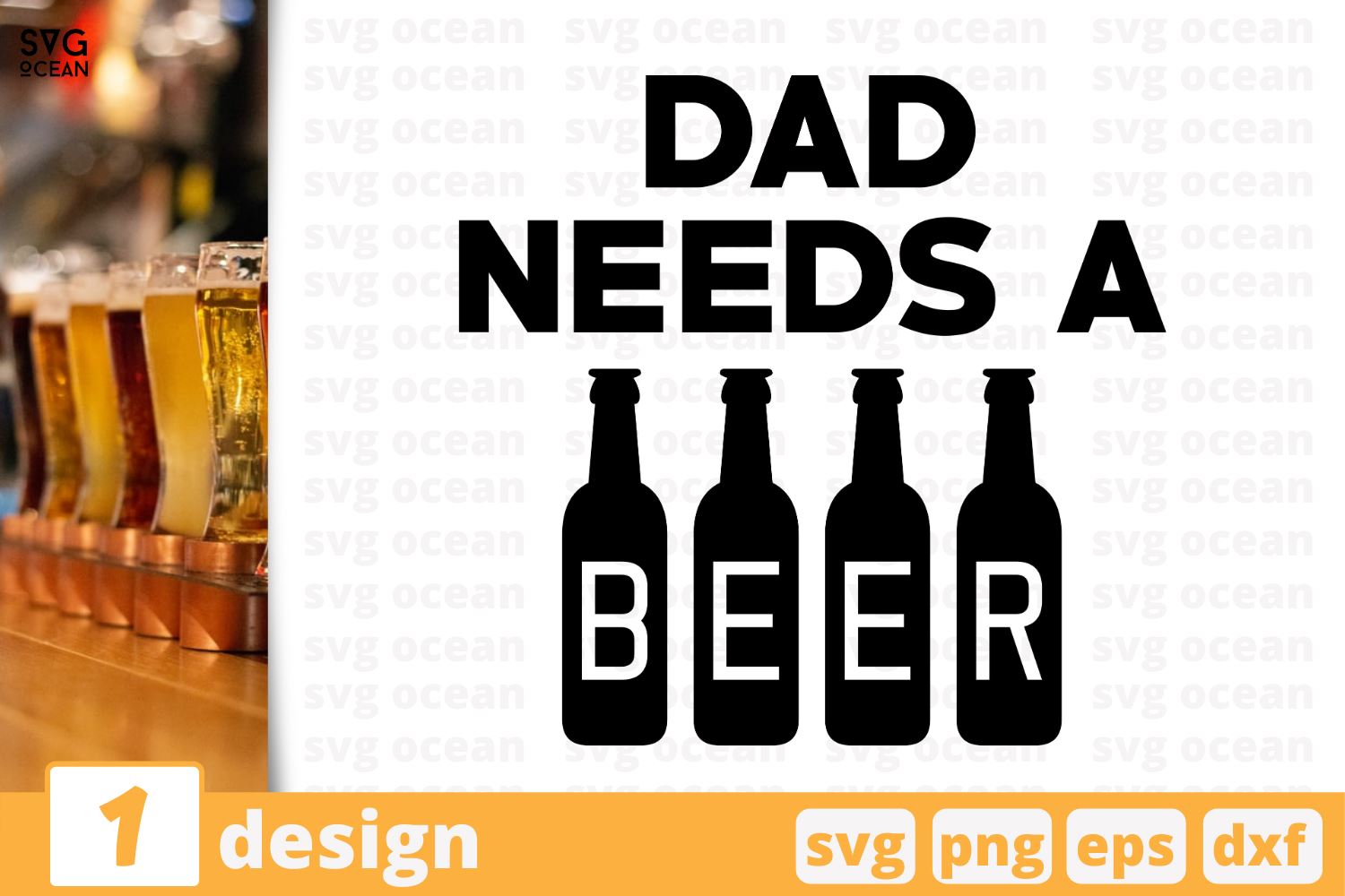 Dad Needs A Beer Beer Quote Cricut Svg So Fontsy