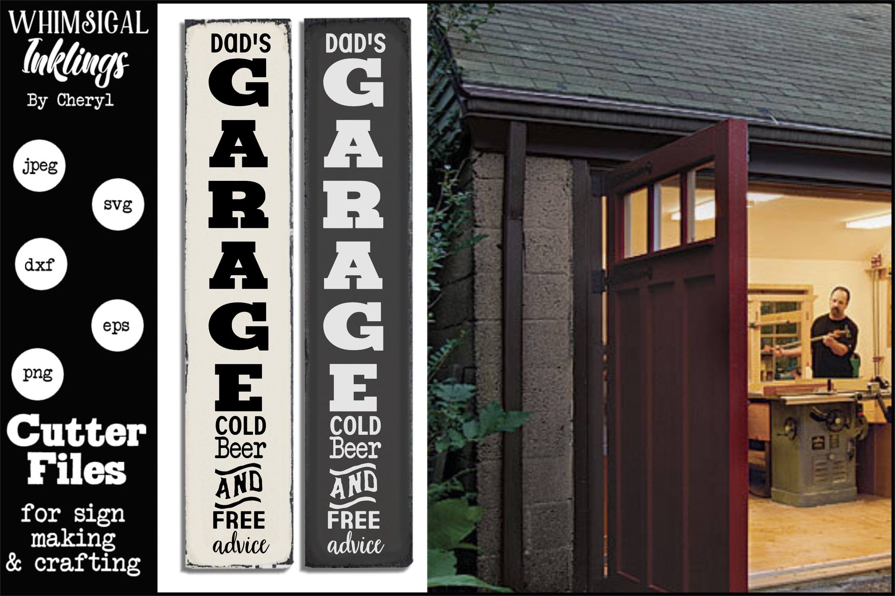 Download Dads Garage Vertical Svg So Fontsy