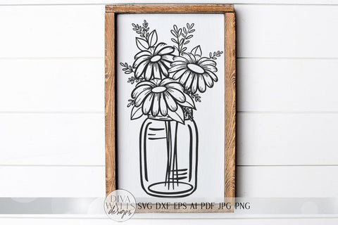 Free Free 63 Flower Mason Jar Svg SVG PNG EPS DXF File