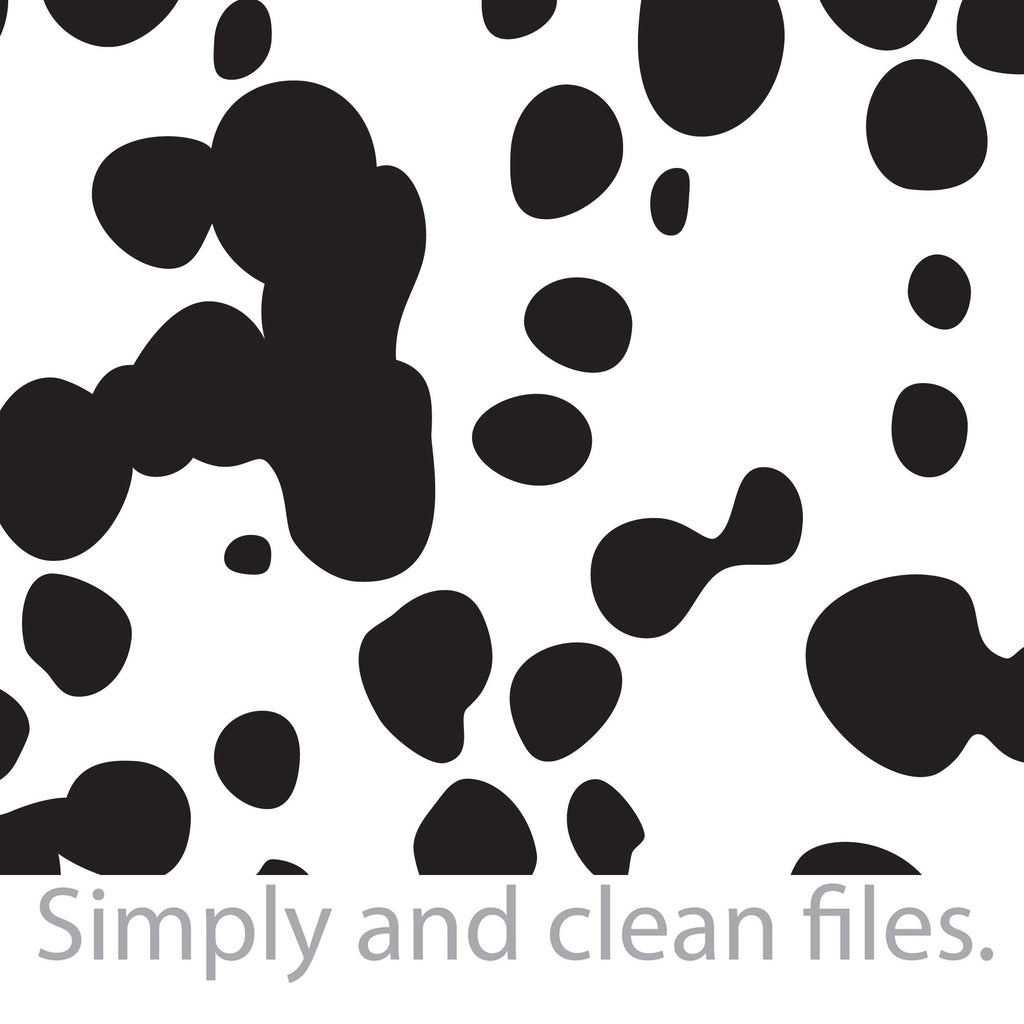 Dalmatians dog spots. Cut files for Cricut. Clip Art silhouettes (eps