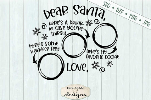 Download Dear Santa Christmas Eve Plate Milk Cookies Svg So Fontsy