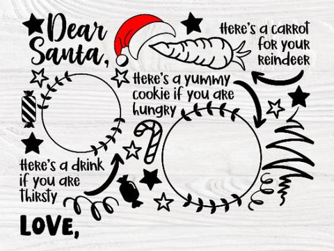 Download Dear Santa Tray Svg Bundle Christmas Svg Cookies So Fontsy