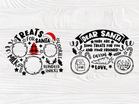 Download Dear Santa Tray Svg Bundle Christmas Svg Cookies So Fontsy