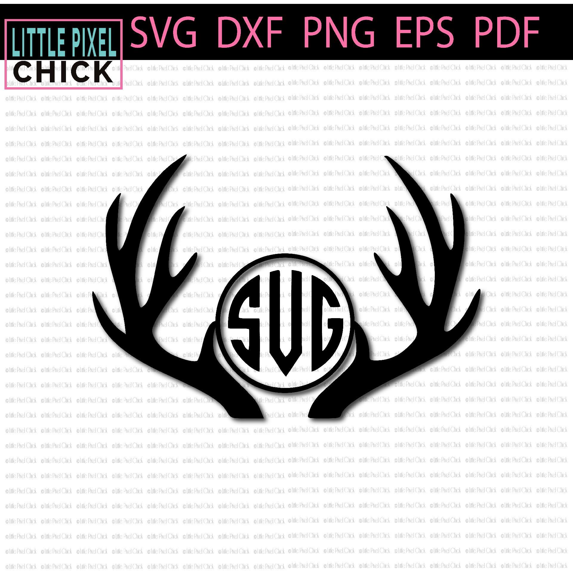 Download Deer Antler Monogram So Fontsy