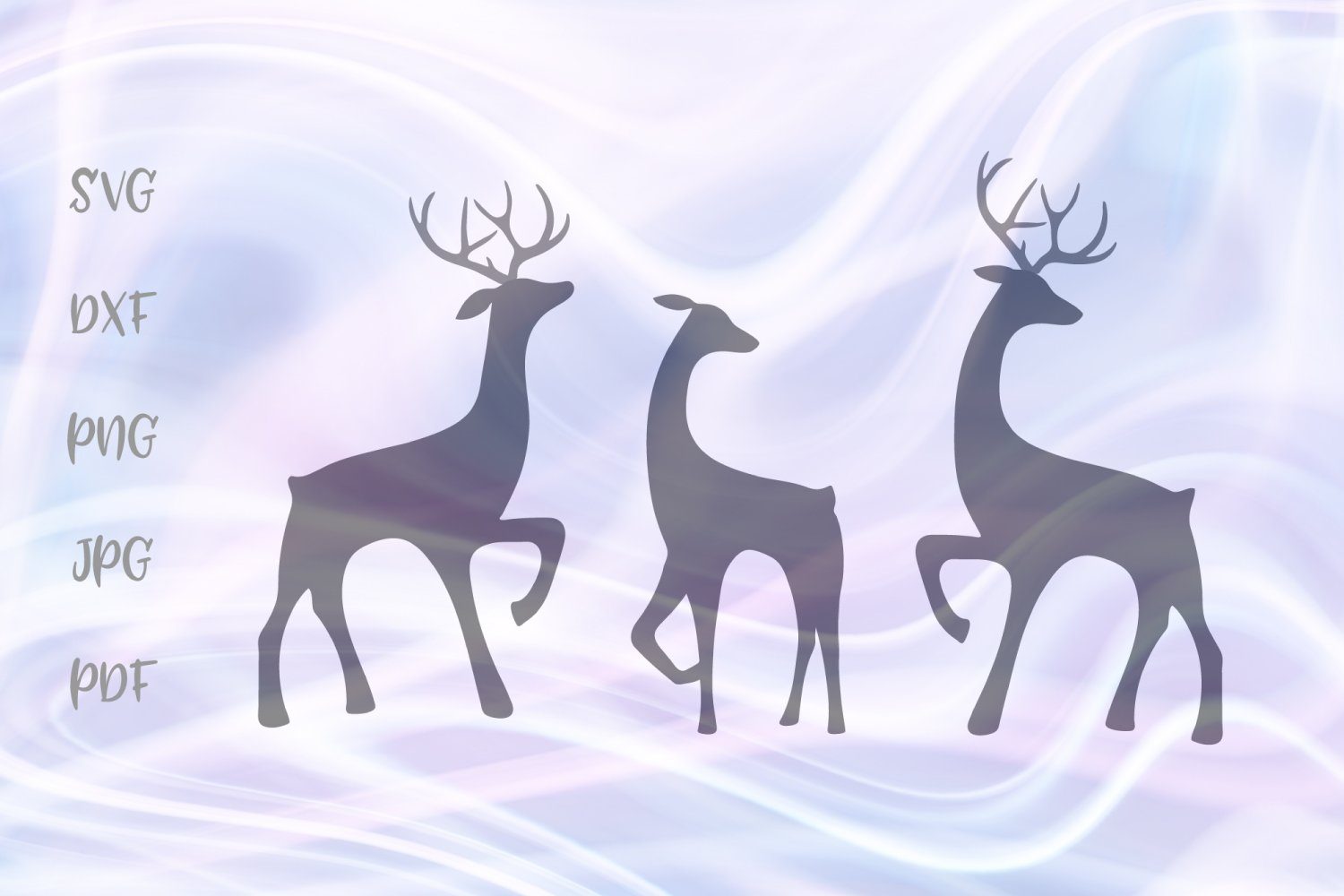 Download Deer Family Christmas So Fontsy