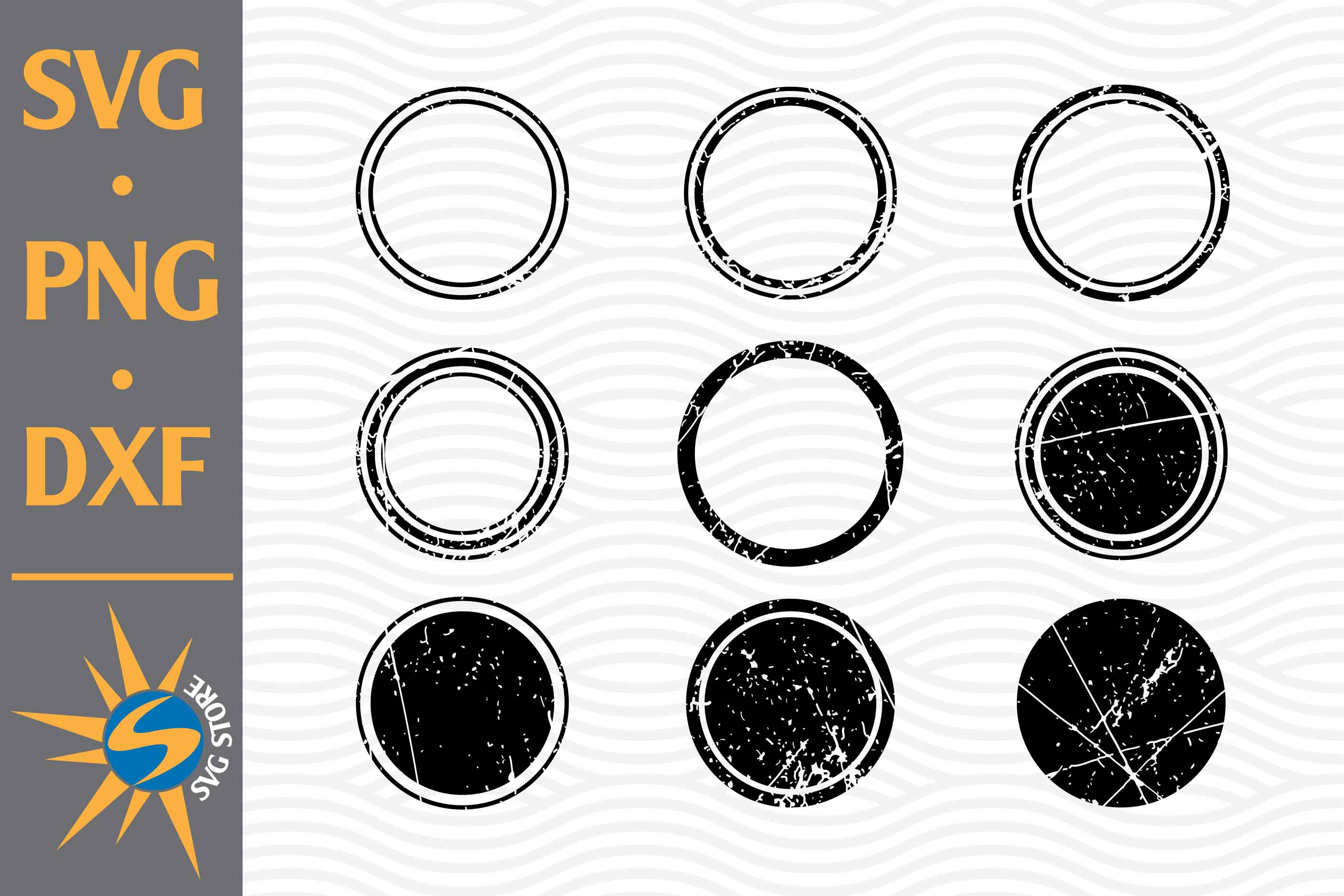Download Distressed Circle Silhouette Svg Png Dxf Digital Files Include So Fontsy