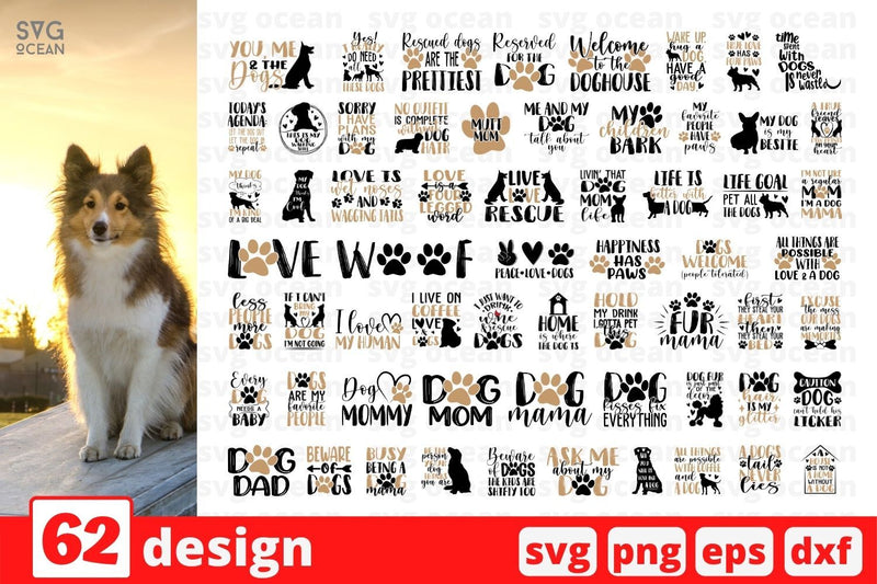 Download Dog Mama SVG Bundle - So Fontsy