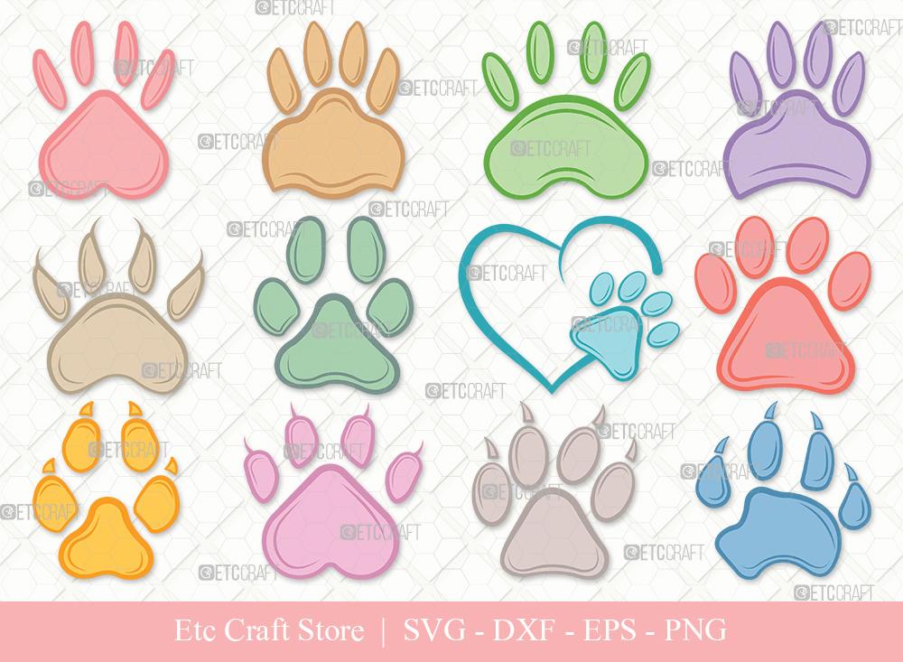 Download Dog Paw Clipart Svg Cut File Pawprint Svg Pet Paw Print Svg Dog Love Svg Animal Paw Svg Paw Bundle Eps Dxf Png So Fontsy