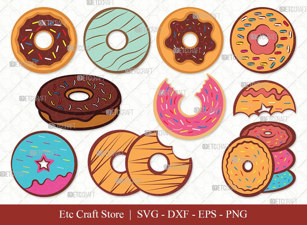 Download Donut Clipart Svg Cut File Doughnut Svg Sprinkle Donut Svg Bakery Svg Donut Bundle First Food Svg Eps Dxf Png So Fontsy