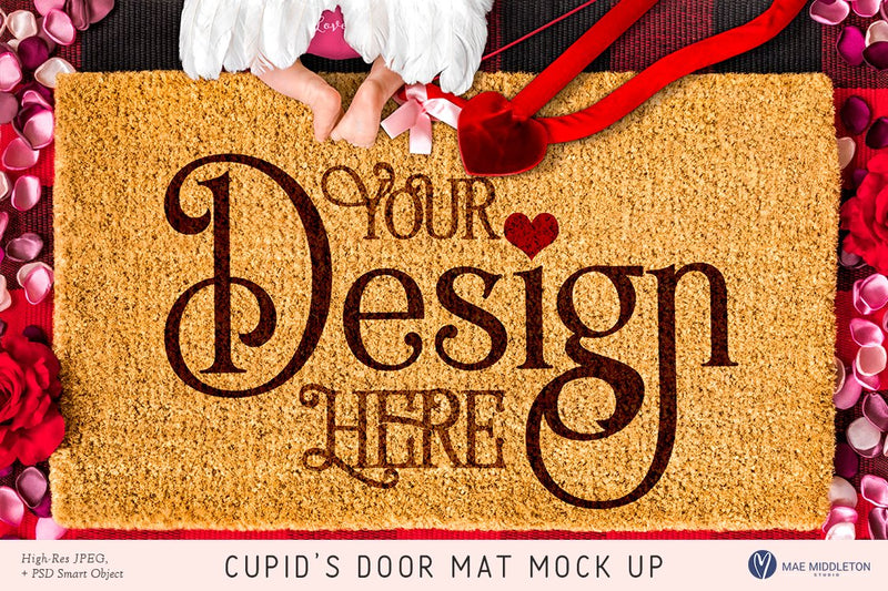 Download Door Mat mock up - Cupid - So Fontsy