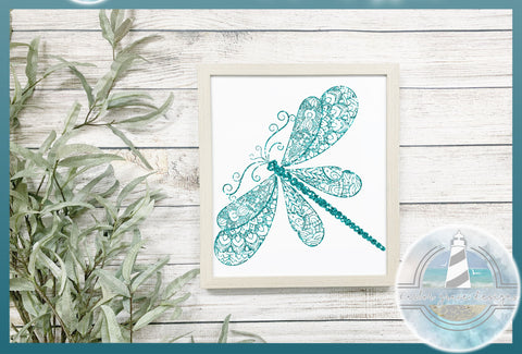 Download Dragonfly Mandala Zentangle Bundle Svg So Fontsy