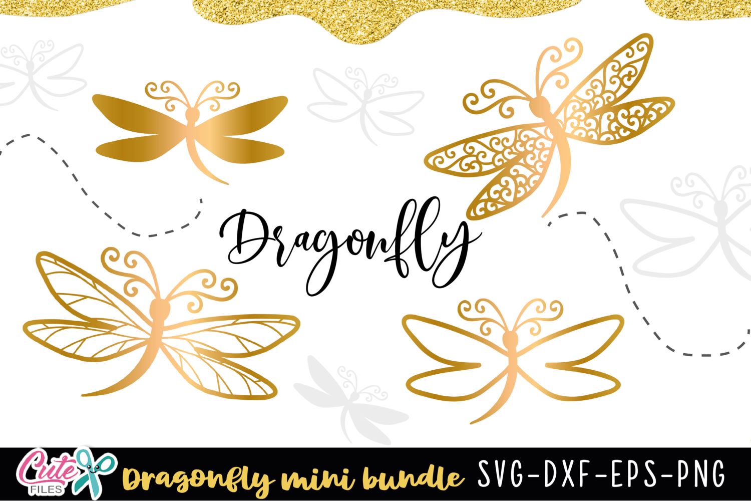 Download Dragonfly Mini Bundle Svg Cut File So Fontsy