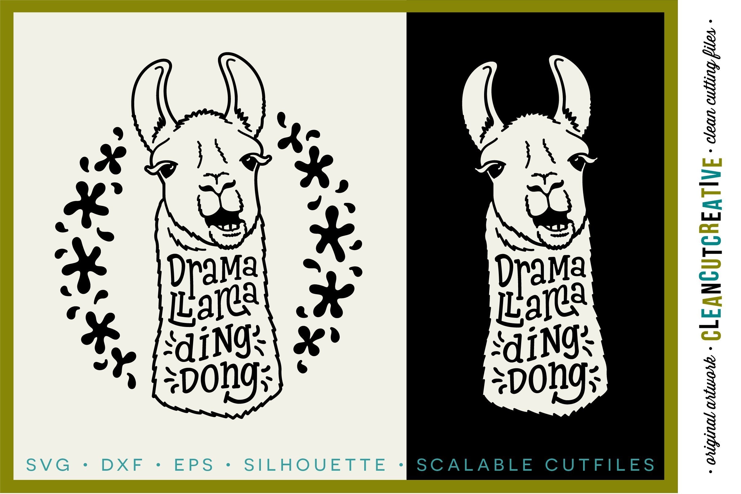 Download Drama Llama Ding Dong Funny Lama Cutfile Design Svg So Fontsy