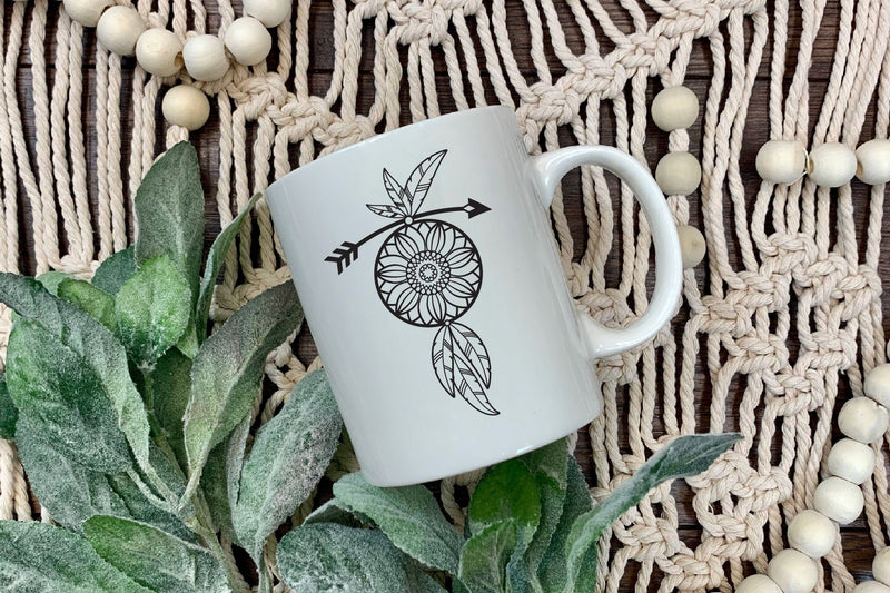 Dream Catcher SVG with Sunflower | Boho svg - So Fontsy