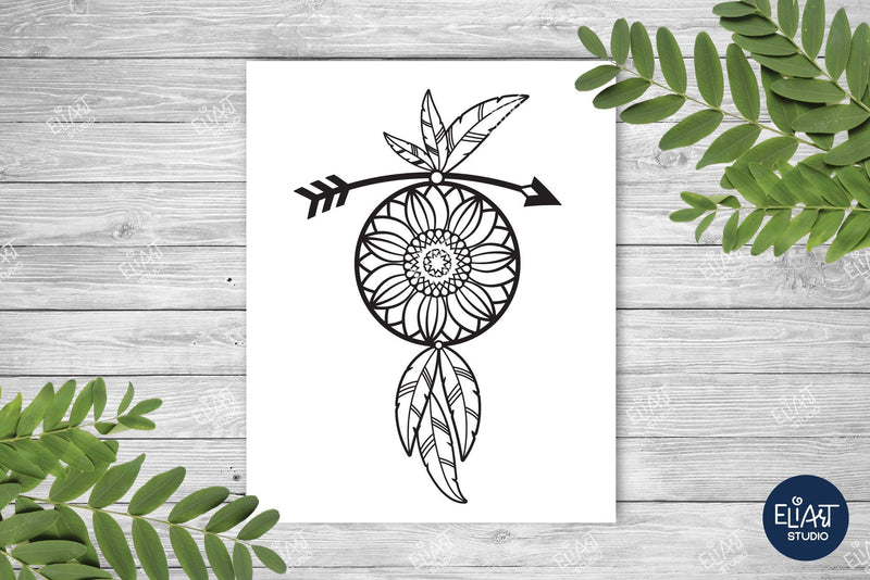 Free Free 59 Sunflower Dream Catcher Svg SVG PNG EPS DXF File