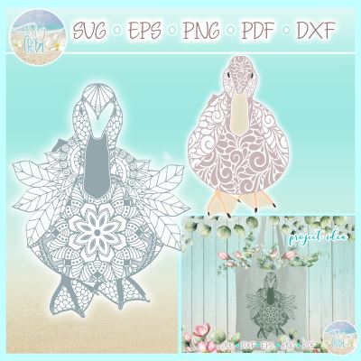 Download Duck Mandala Zentangle Svg So Fontsy