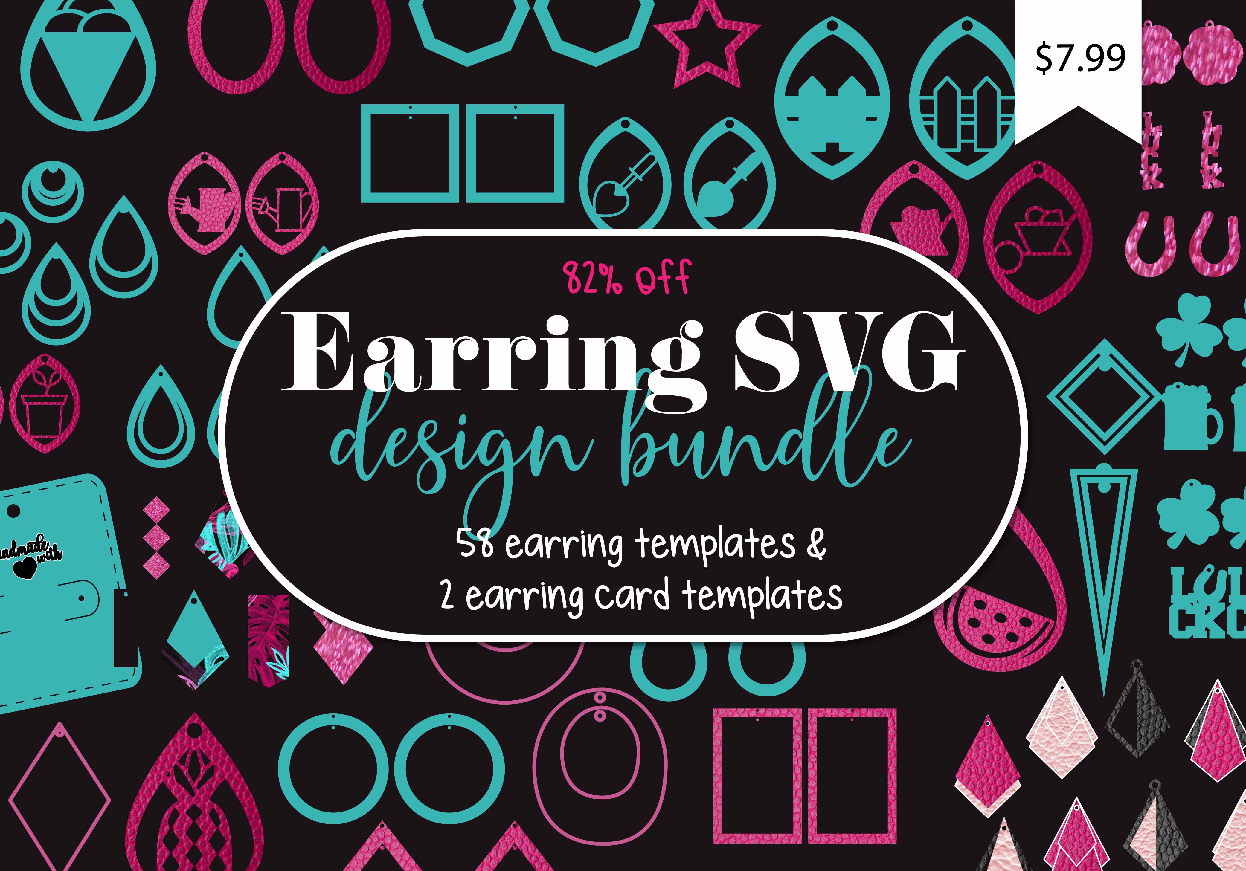 Download Earring Templates Bundle All Files In My Shop Svg Dxf File Instant Download Silhouette Cameo Cricut Downloads Clip Art Commercial Use Stencils Craft Supplies Tools Deshpandefoundationindia Org