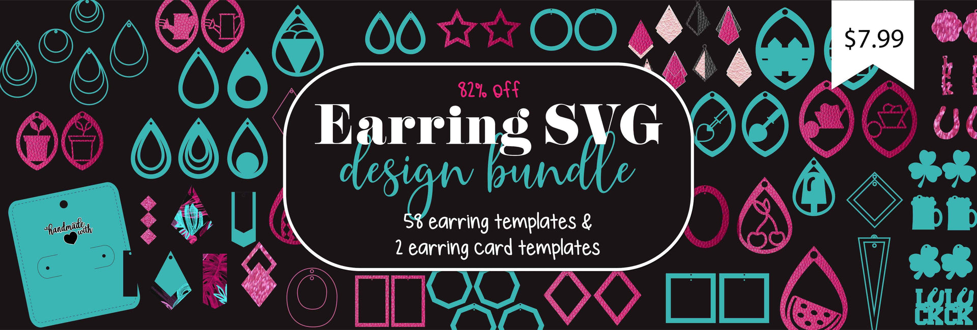 Download Earring Svg Bundle Free Commercial Use License So Fontsy