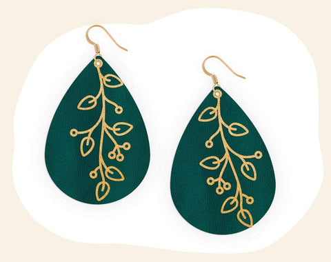 Download Earring Svg Floral Svg Flower Svg Faux Leather Earring Svg Botanical Svg Leather Earring Svg Teardrop Earrings Svg Botanical Earring So Fontsy