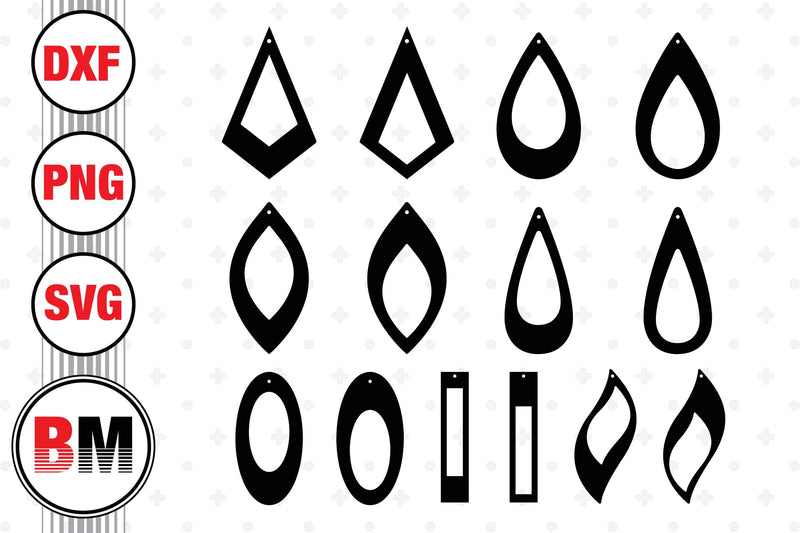 Baseball Earring SVG, PNG, DXF Files - So Fontsy