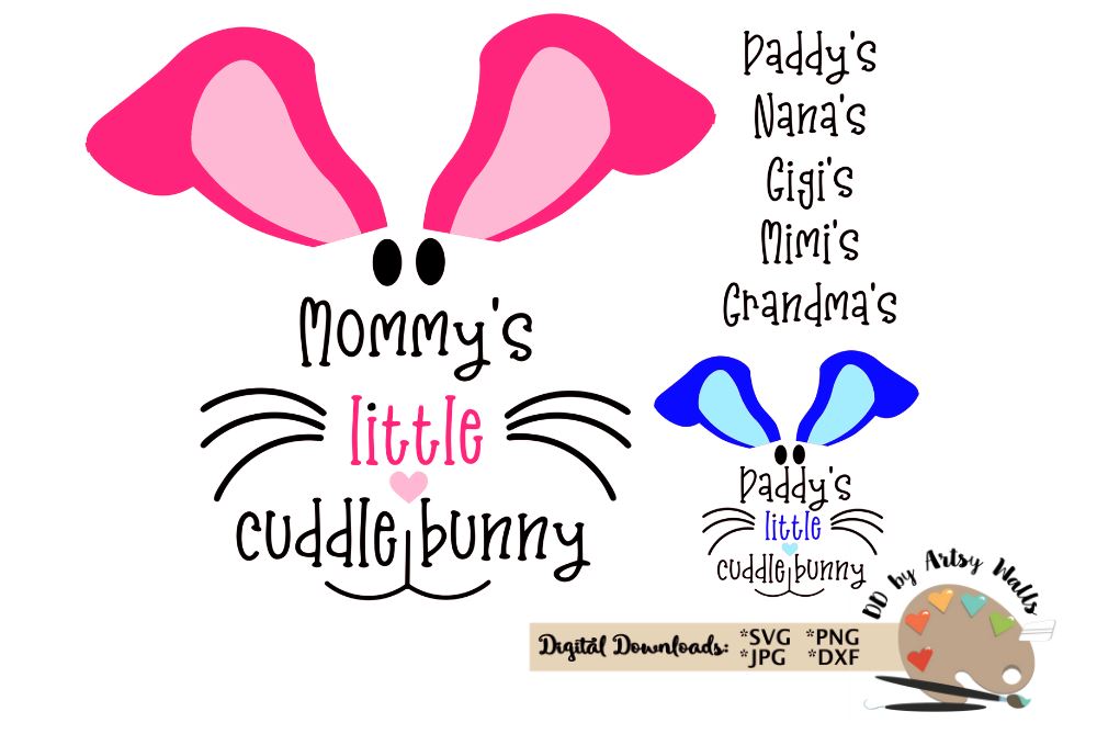 Download Easter Bunny Faces Little Cuddle Bunny Bodysuit Toddler T Shirt Design So Fontsy