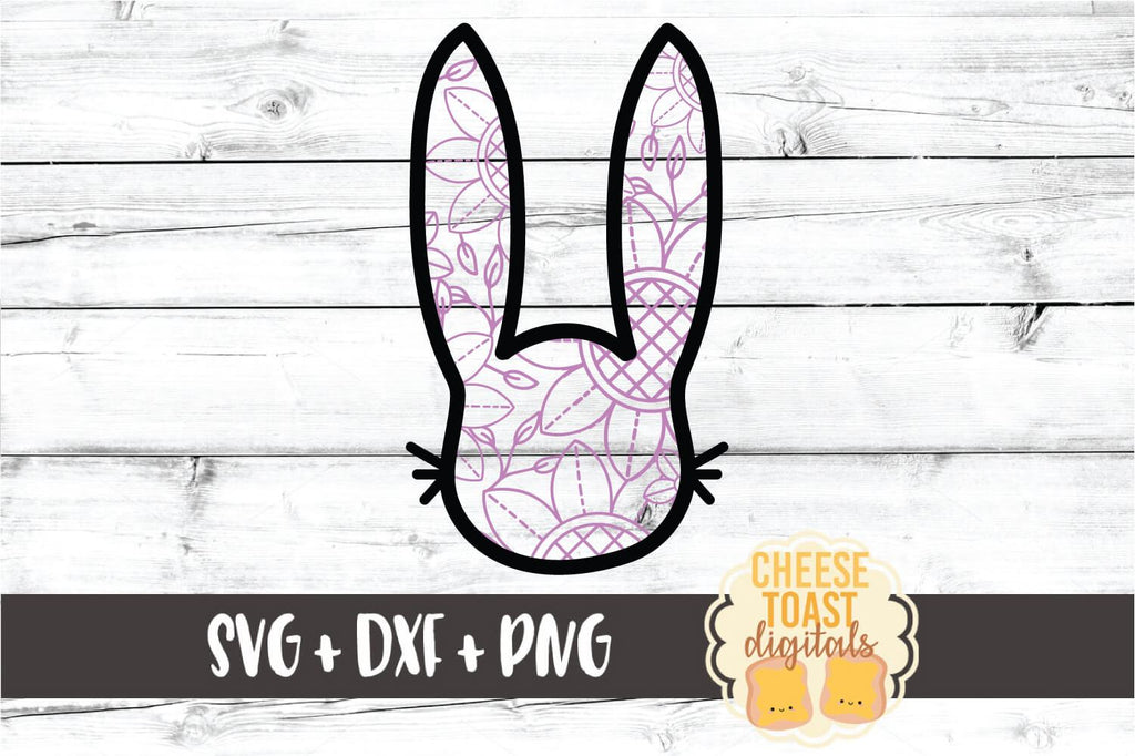 Download Easter Bunny Zentangle - Lace Mandala SVG PNG DXF Cut ...