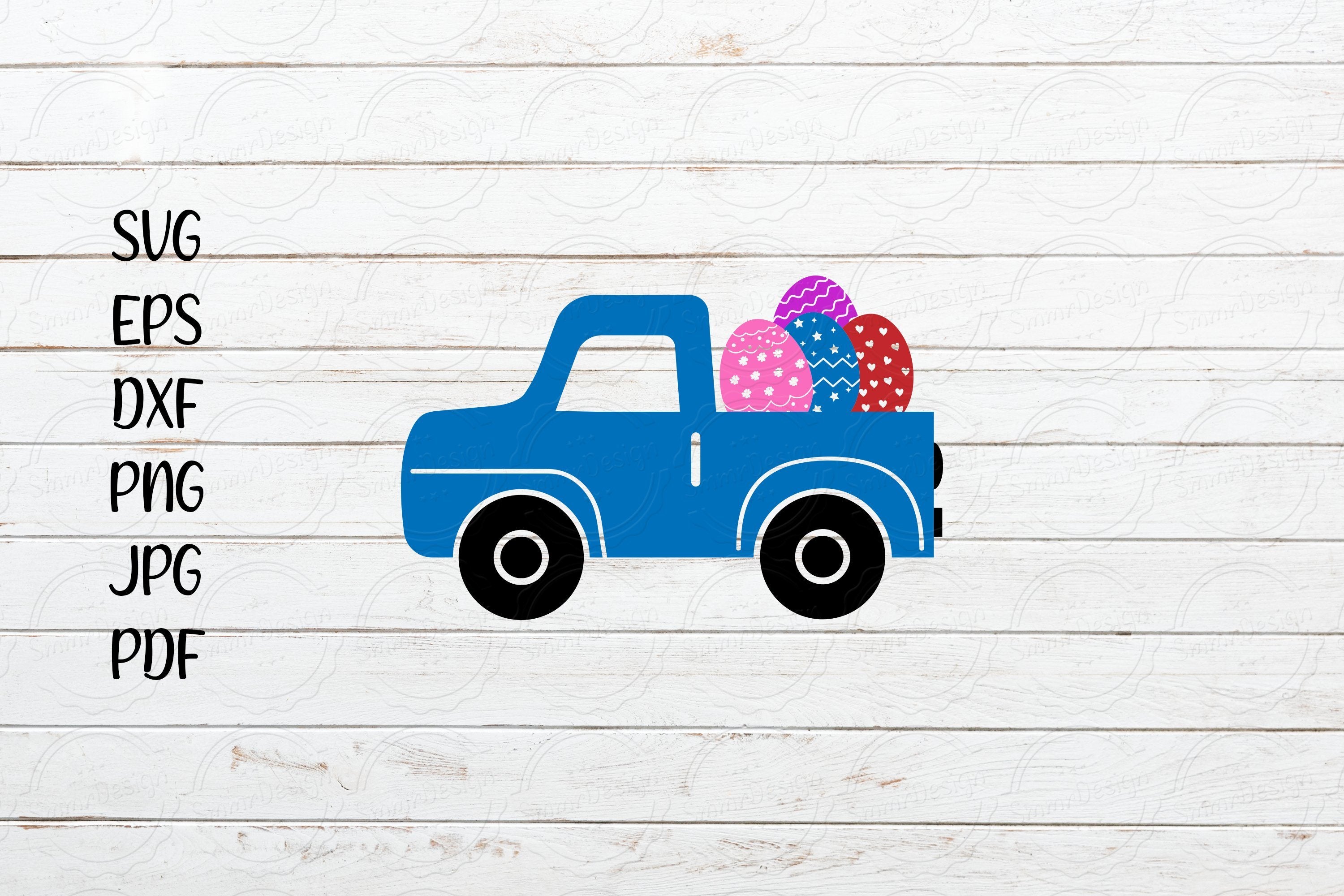 Free Free 190 Truck With Easter Eggs Svg SVG PNG EPS DXF File