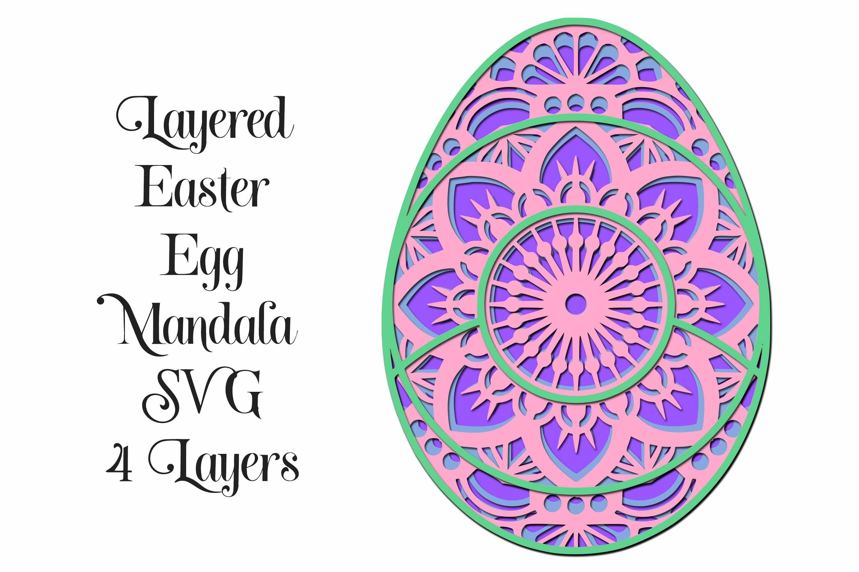 Download Easter Egg Layered 3d Svg So Fontsy